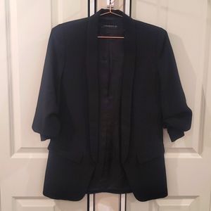 Zara black open front black blazer